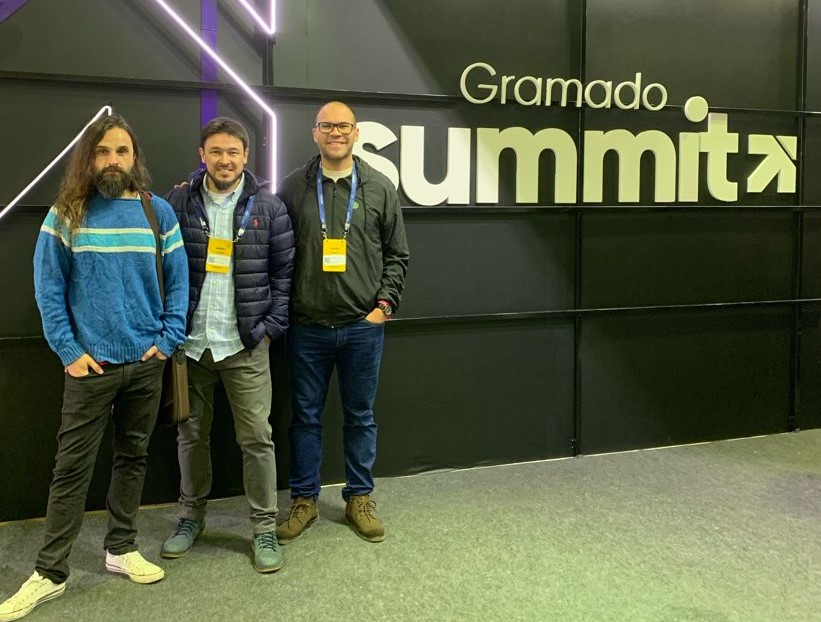 Emanuel Neves, Ricardo Lacerda e Leonardo Pujol: os sócios da República marcaram presença no Gramado Summit 2023. 