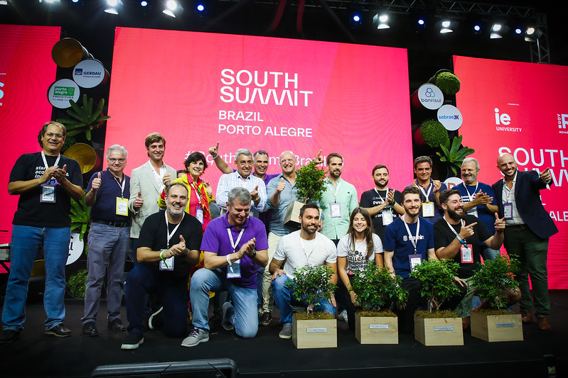 Solenidade de encerramento do South Summit 2023, em Porto Alegre. Crédito: divulgação. 